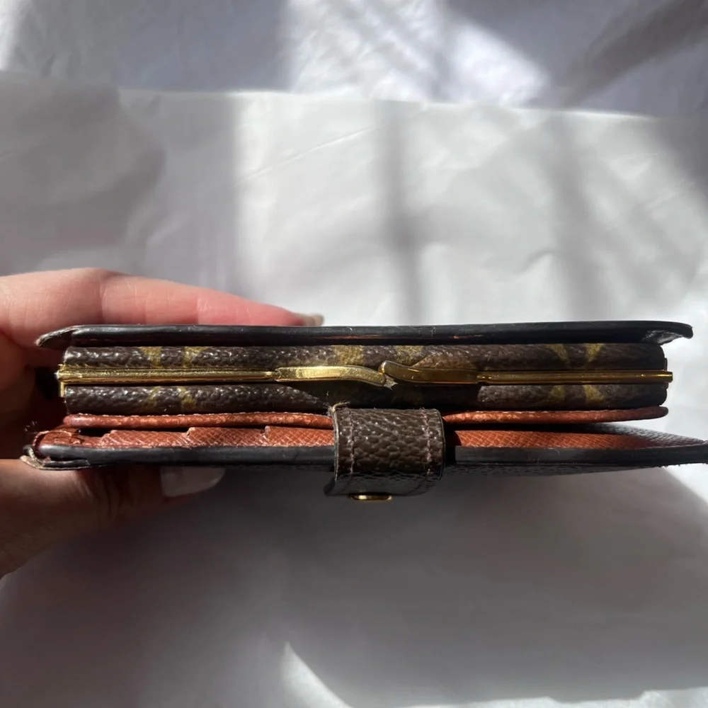 Louis Vuitton Monogram Porte Monnaie Billet Viennois Kisslock Wallet MI1001 - Picture 3 of 16